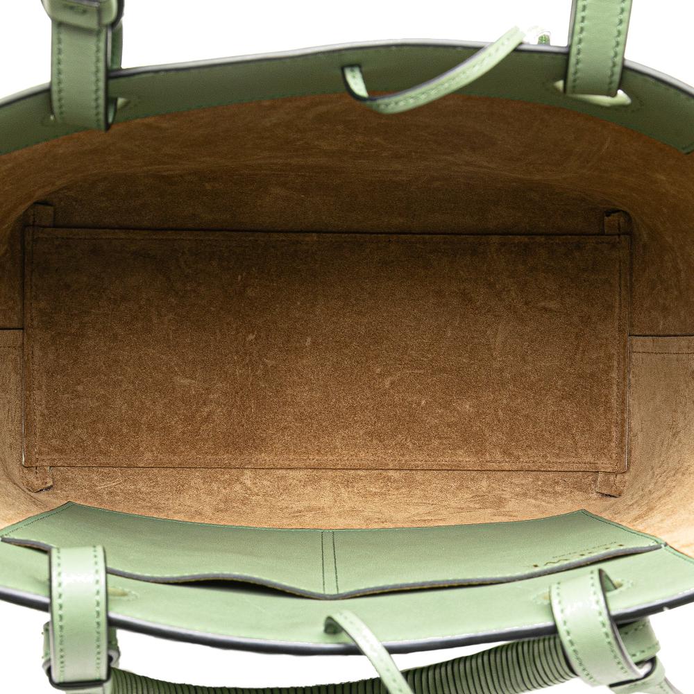 Loewe B LOEWE Green Mint Calf Leather Small Smooth skin Anagram Tote Spain