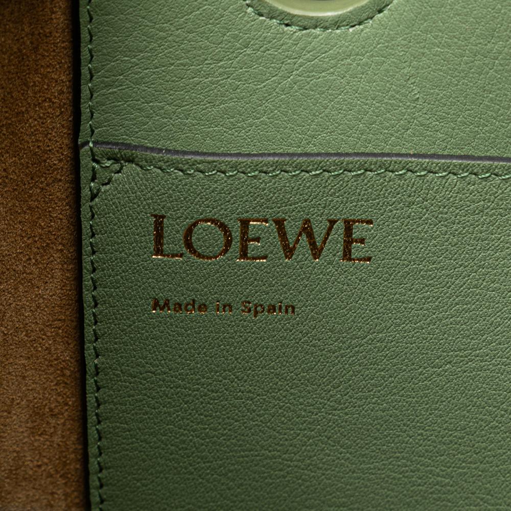 Loewe B LOEWE Green Mint Calf Leather Small Smooth skin Anagram Tote Spain