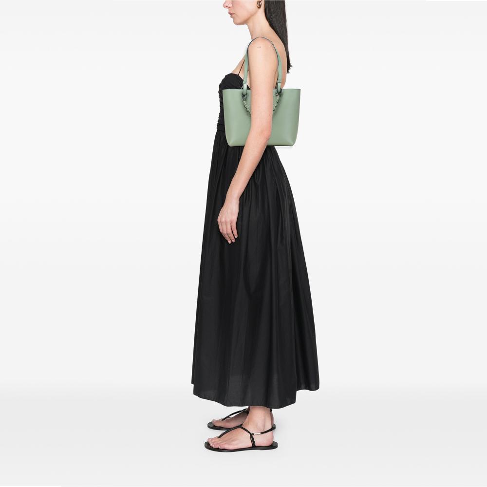 Loewe B LOEWE Green Mint Calf Leather Small Smooth skin Anagram Tote Spain