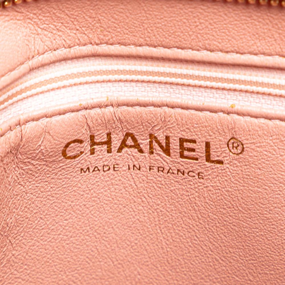 Chanel B Chanel Pink Caviar Leather Leather Caviar Medallion Tote France