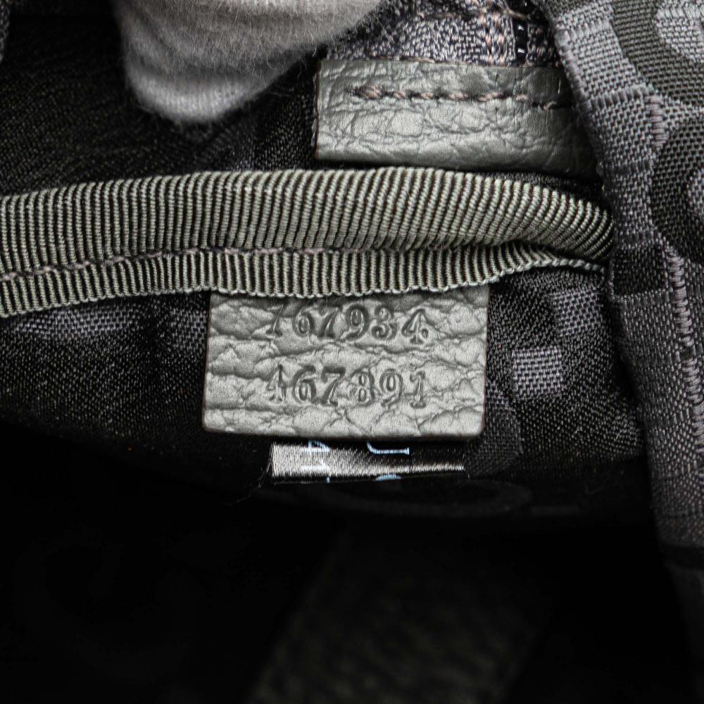Gucci AB Gucci Gray Nylon Fabric GG Ripstop Belt Bag Italy