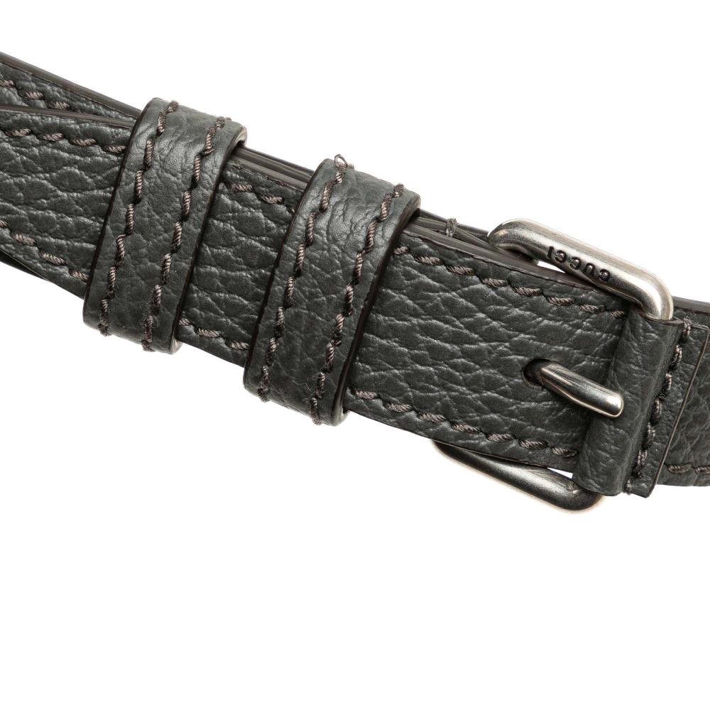 Gucci AB Gucci Gray Nylon Fabric GG Ripstop Belt Bag Italy