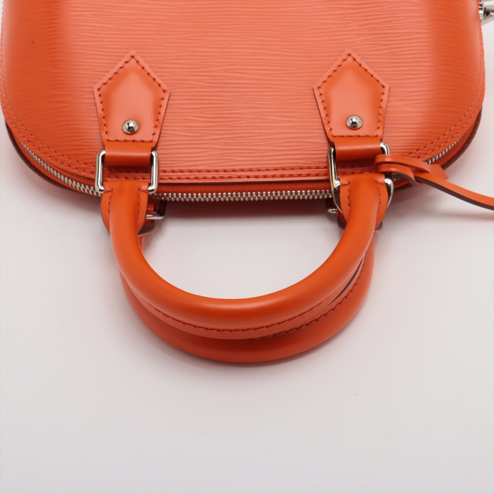 Louis Vuitton Alma BB Epi Leather Top-handle Handbag Orange