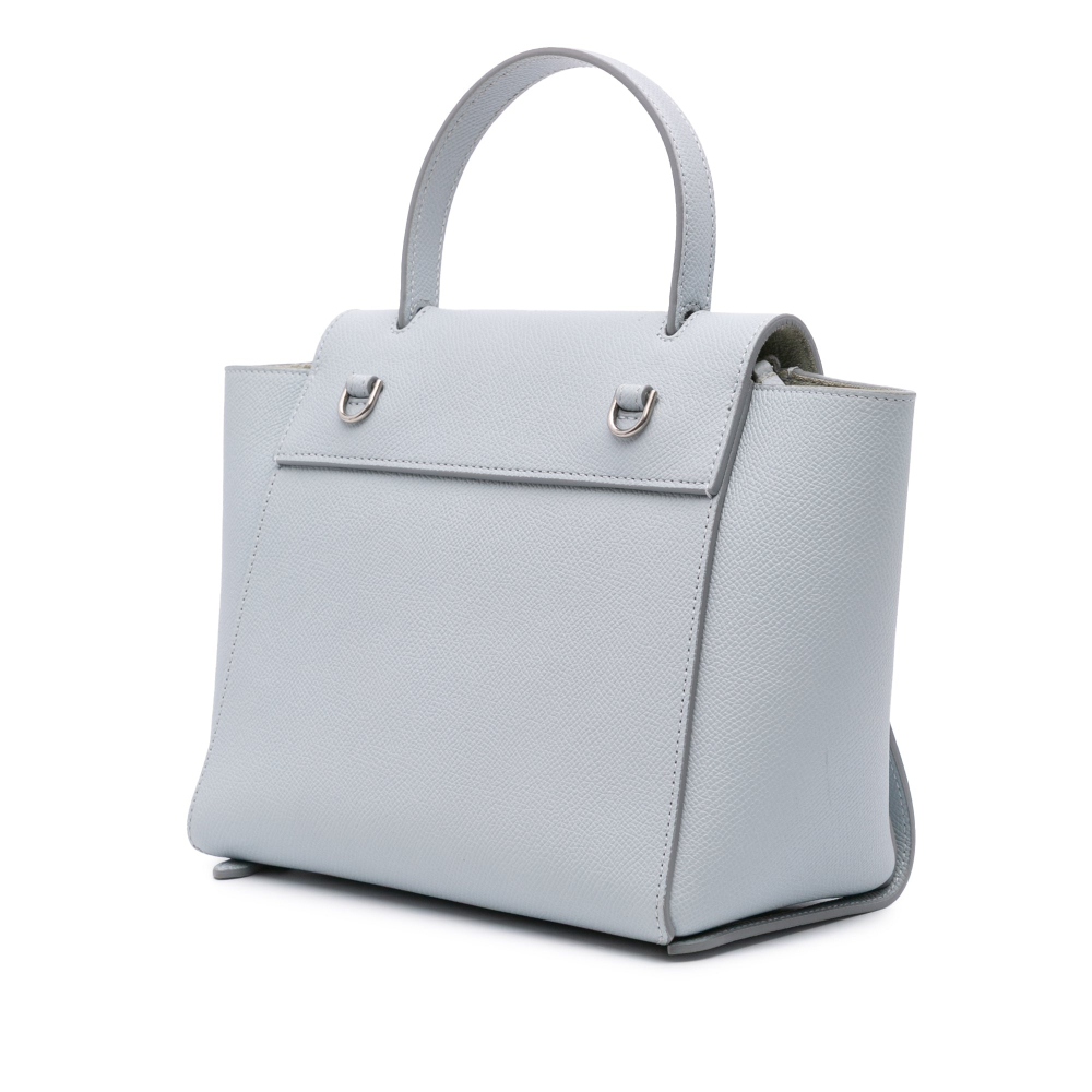 Celine Belt Bag Nano Grained Calfskin Leather 3-Ways Tote Bag Grey