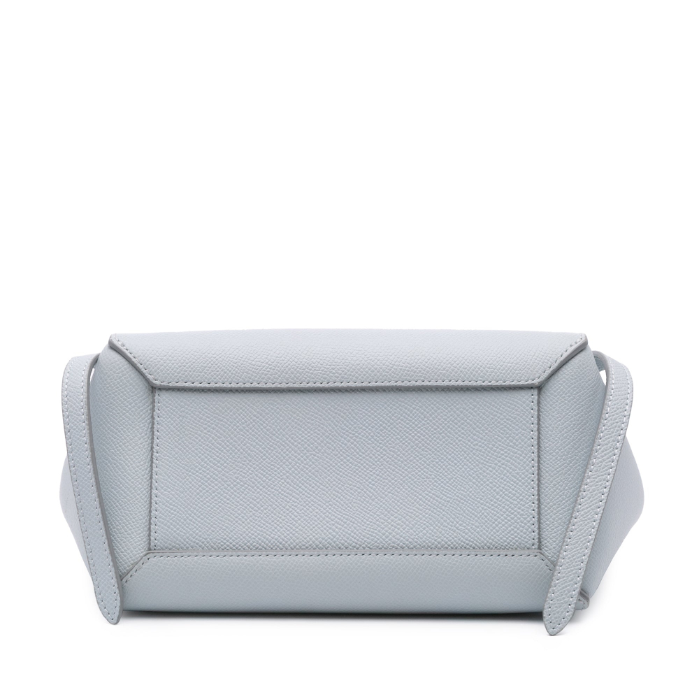 Celine Belt Bag Nano Grained Calfskin Leather 3-Ways Tote Bag Grey