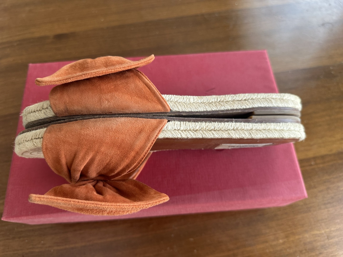 Valentino GARAVANI Suede Bow Espadrille Slide Sandal