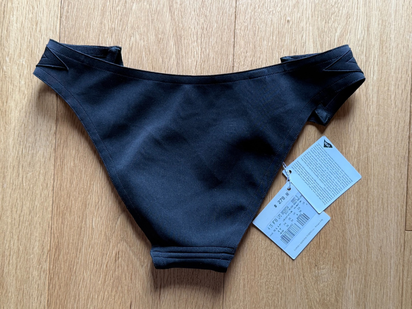 La Perla Sleek nautical black bikini bottoms