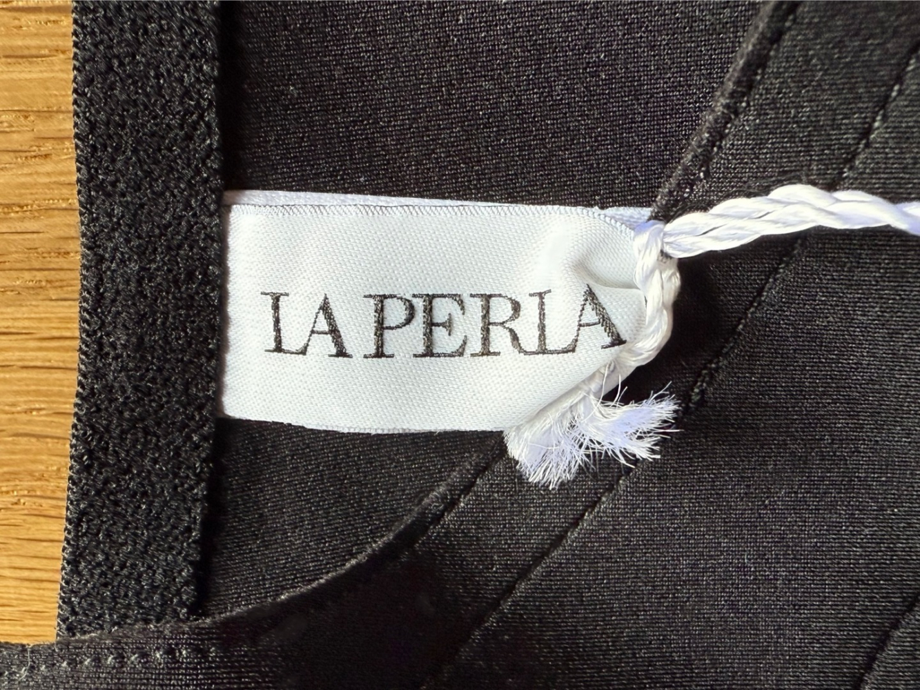 La Perla Sleek nautical black bikini bottoms