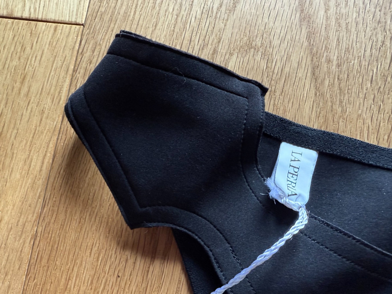 La Perla Sleek nautical black bikini bottoms