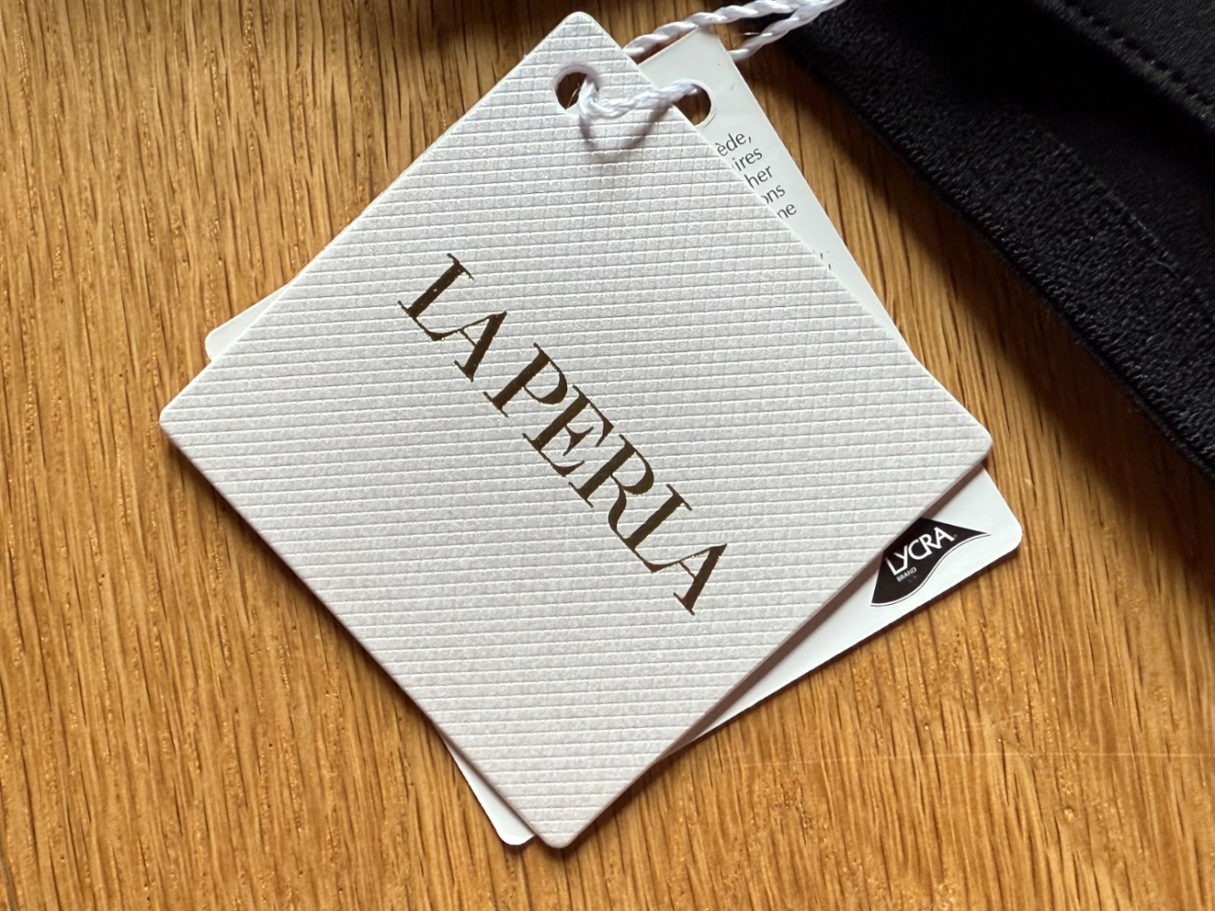 La Perla Sleek nautical black bikini bottoms