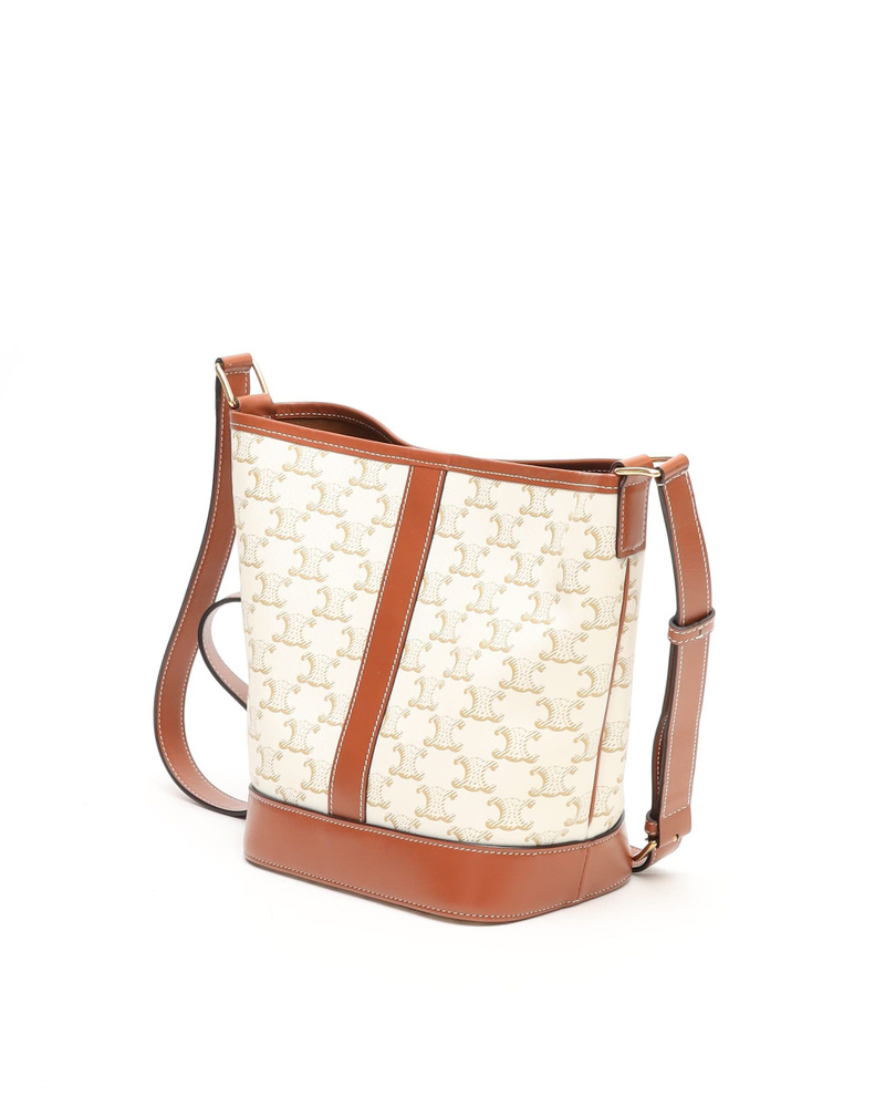 Celine Céline Small Triomphe Cabas Bucket Bag