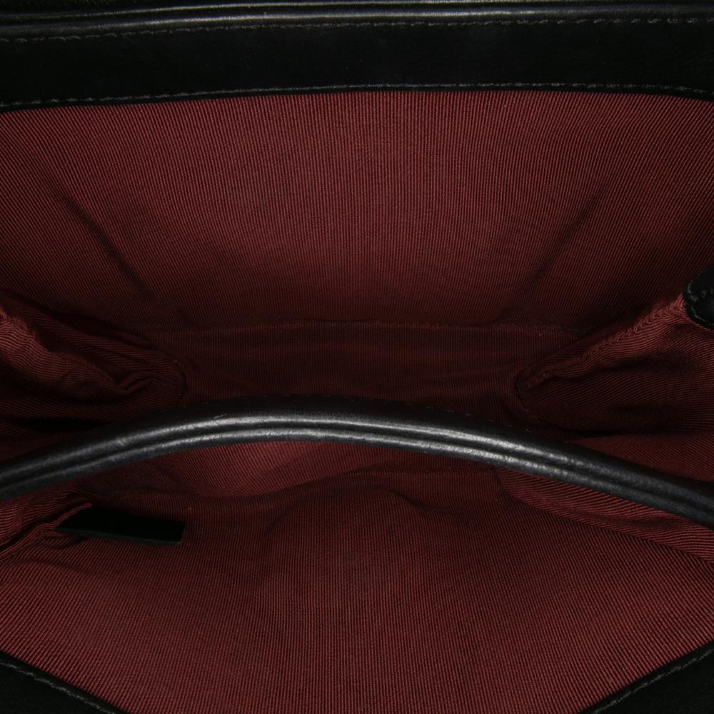 Chanel B Chanel Black Calf Leather Mini Quilted skin Pearl CC Accordion Flap Italy