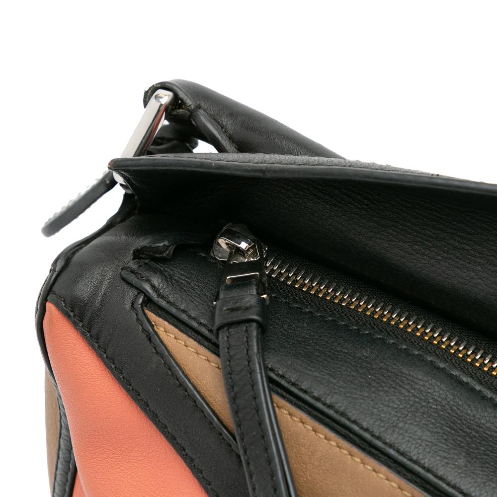 Loewe B LOEWE Brown Light Brown Calf Leather Small skin Graphic Puzzle Satchel Spain