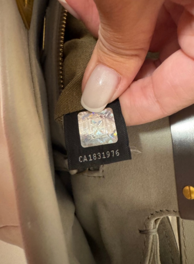 Fendi Peekaboo Lether Handtasche grau mit Echtzertifikat