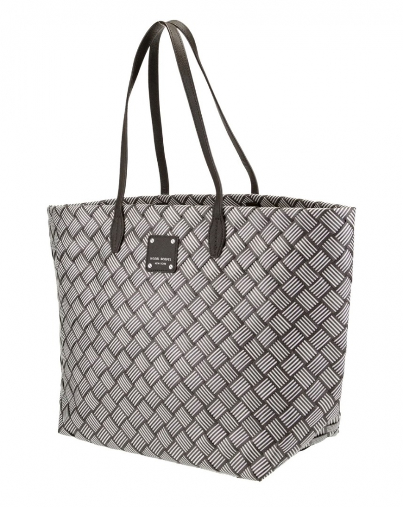 Henri Bendel Signature Straw gewebte Handtasche