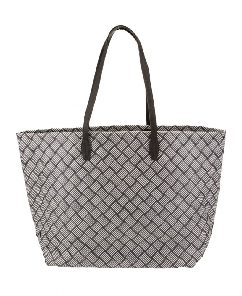 Henri Bendel Signature Straw gewebte Handtasche