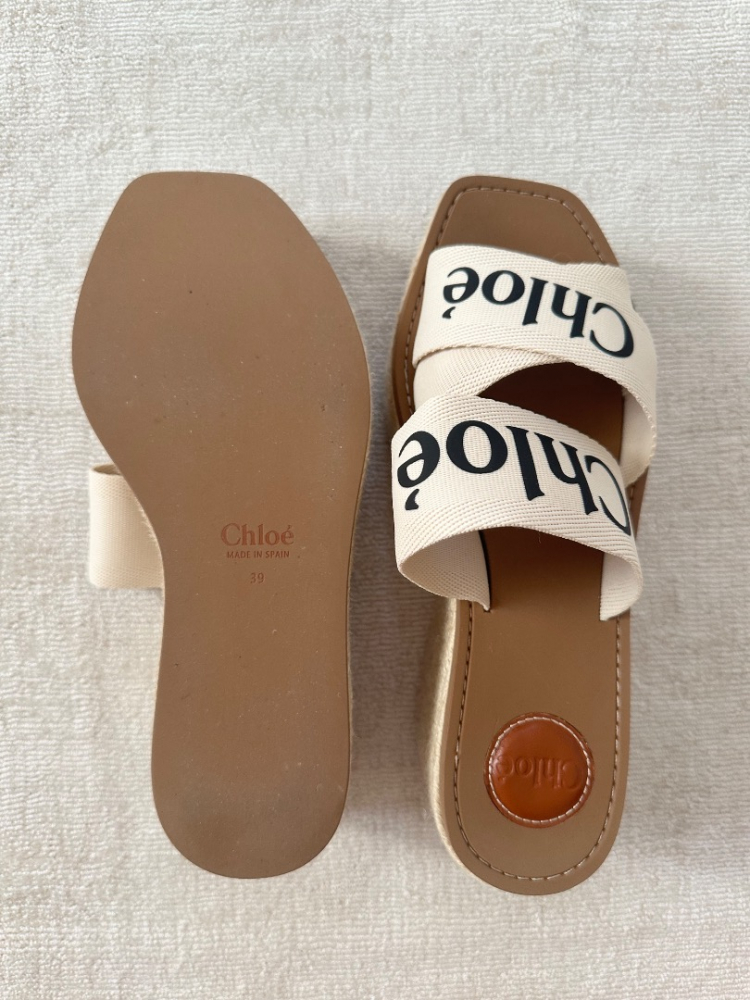 Chloé WOODY WEDGE ESPADRILLE