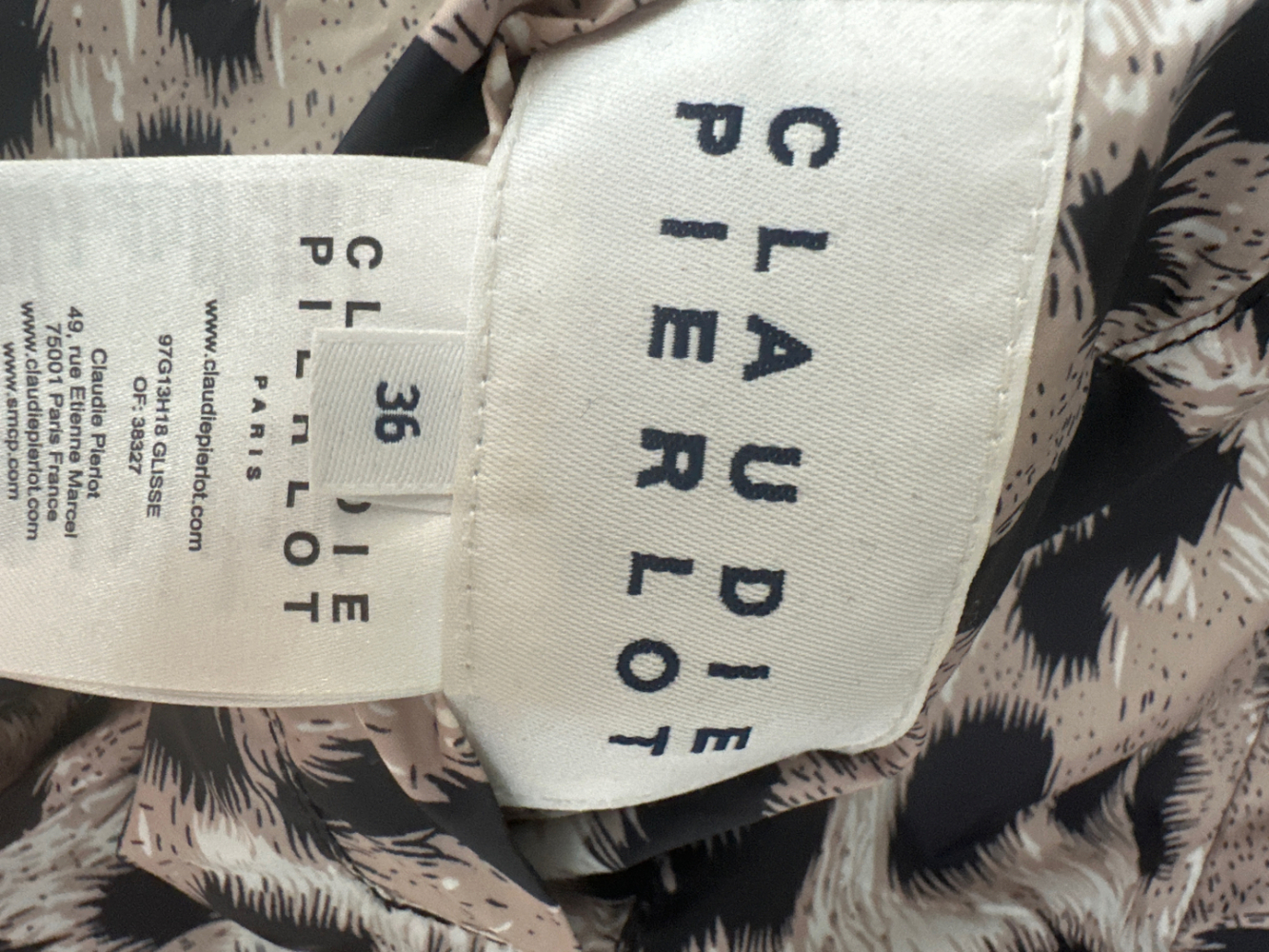 Claudie Pierlot SHORT LEOPARD PRINT JACKET