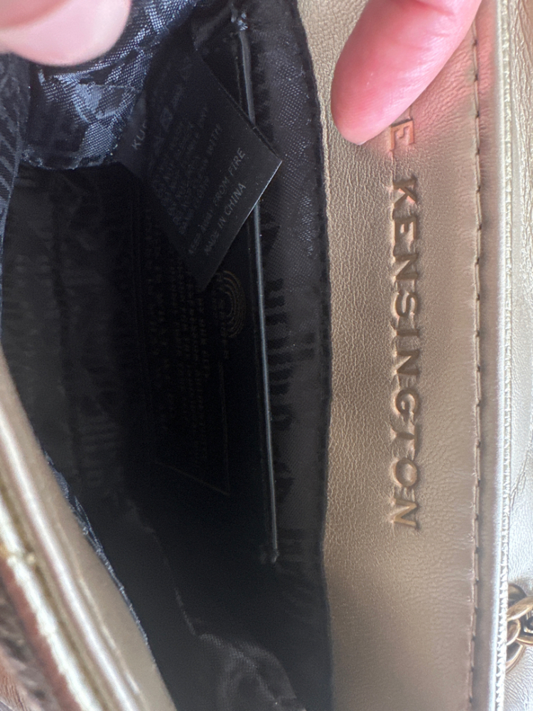 Kurt Geiger MINI KENSINGTON EYE - Shoulder bag - gold