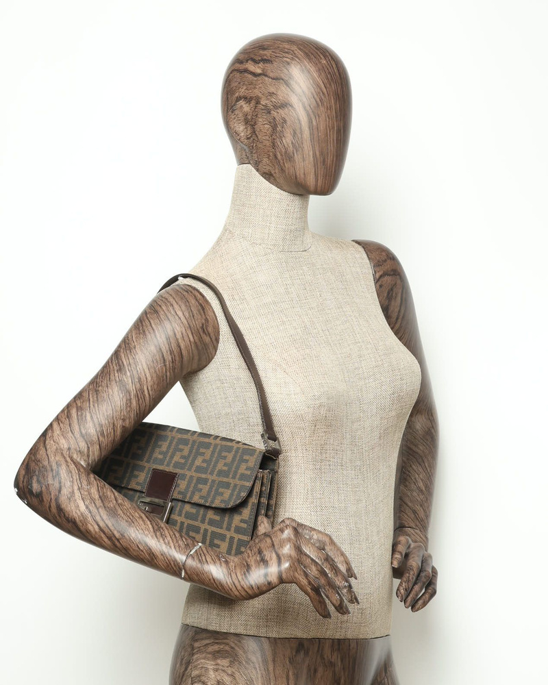 Fendi Large Zucca Baguette Bag