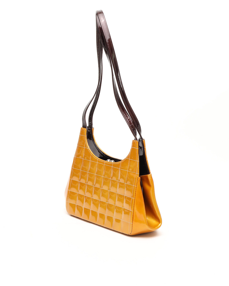 Chanel CC Patent Chocolate Bar Bag