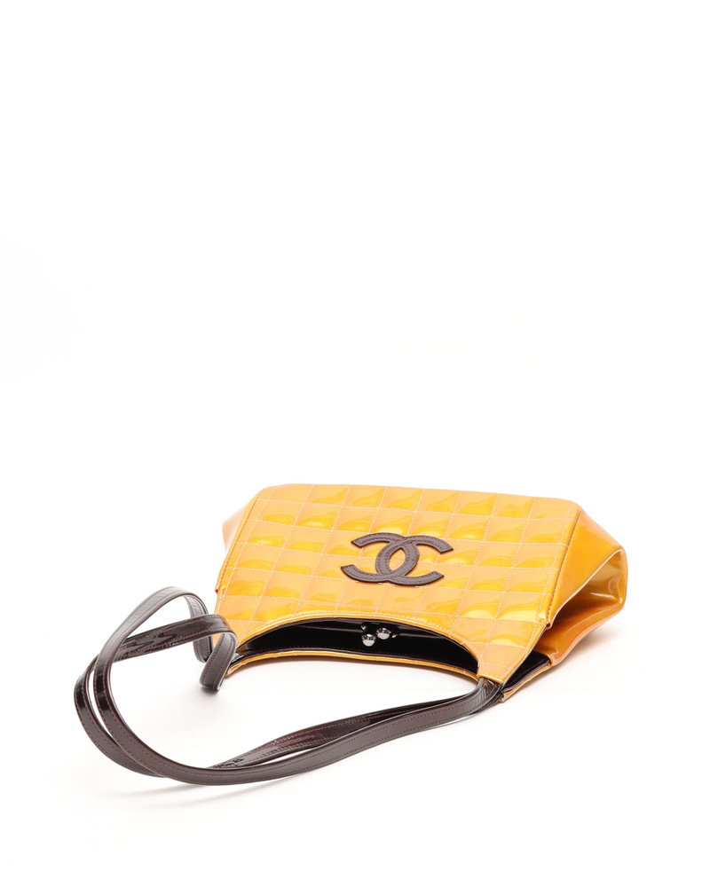 Chanel CC Patent Chocolate Bar Bag