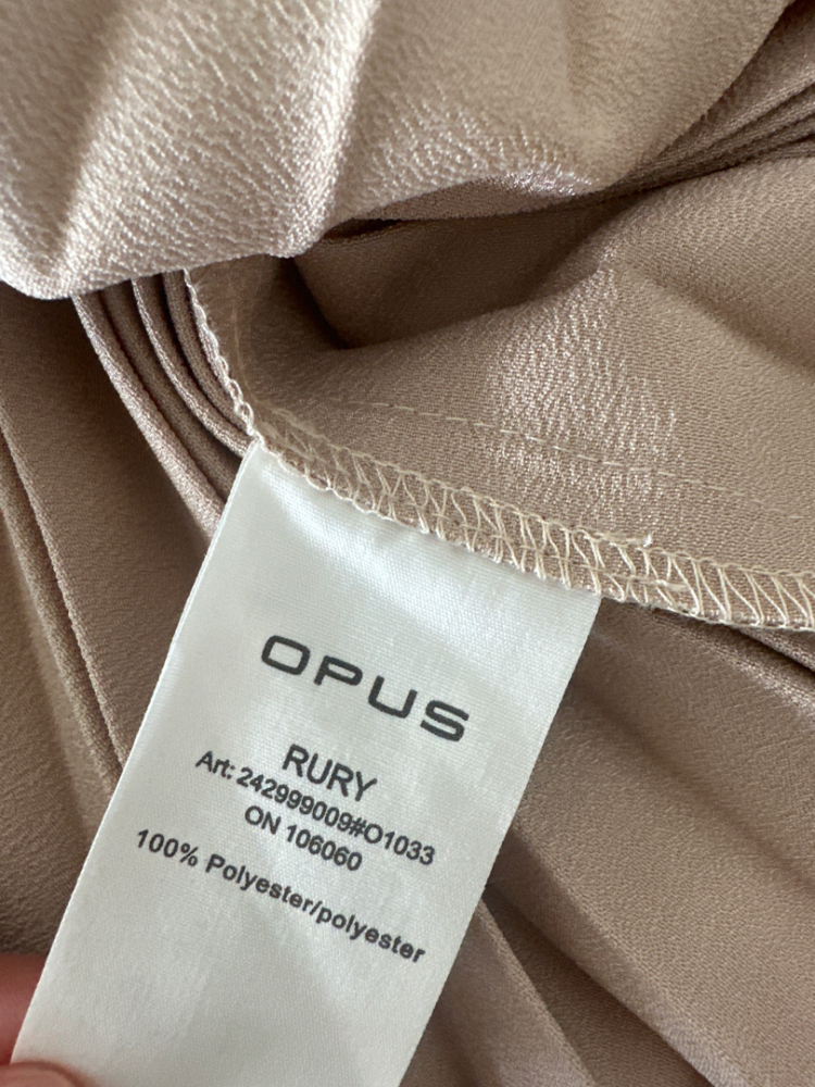 Opus Langer, goldfarbener Faltenrock