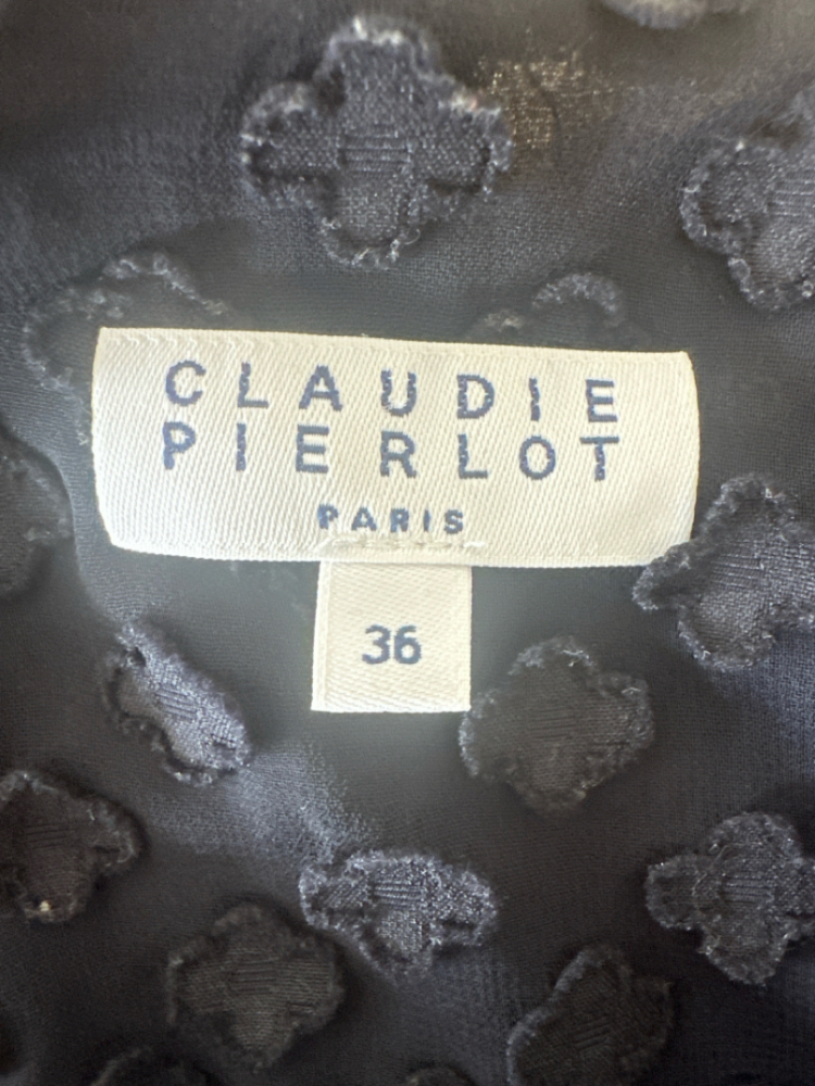 Claudie Pierlot Robe Rififi nuage bleu marine