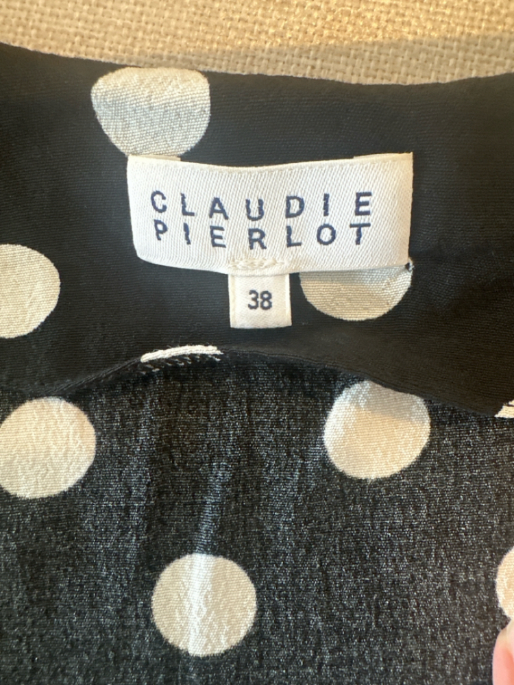 Claudie Pierlot Top manches longues à petits pois