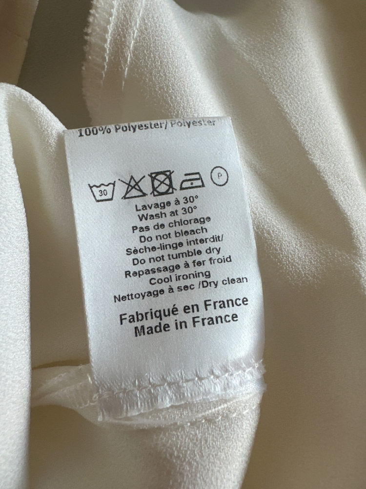 Claudie Pierlot Robe RINGO courte noire et blanche,