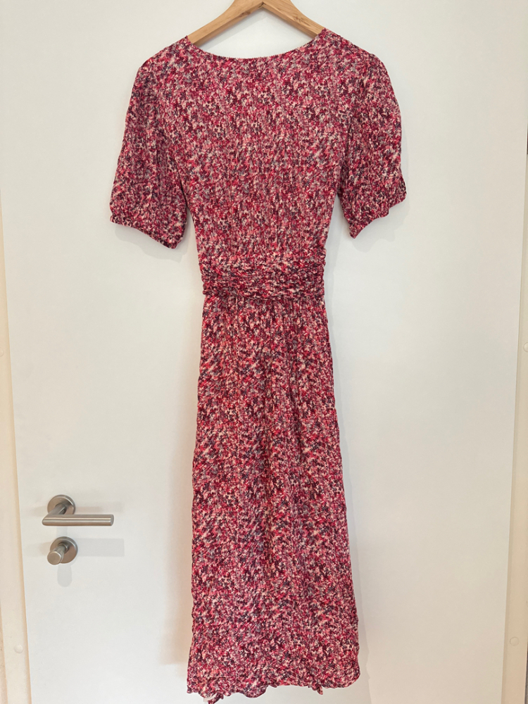 ba&sh Robe lady dress rose fuchsia