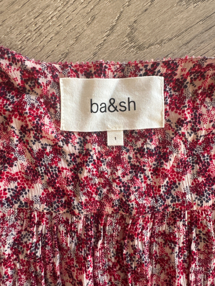 ba&sh Robe lady dress rose fuchsia