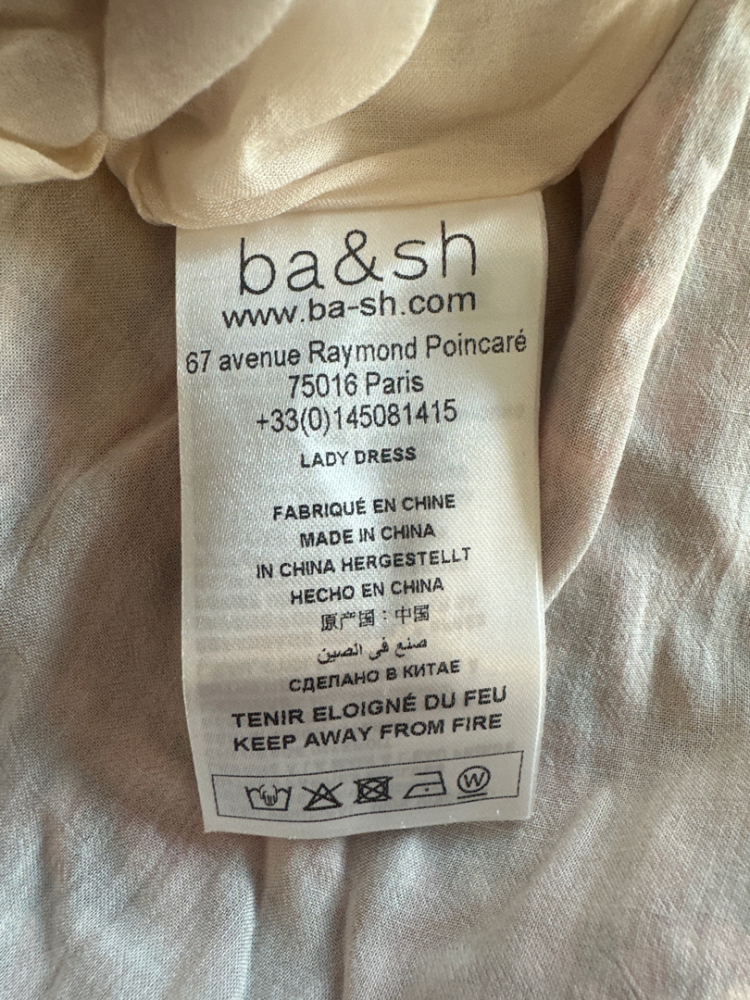 ba&sh Robe lady dress rose fuchsia