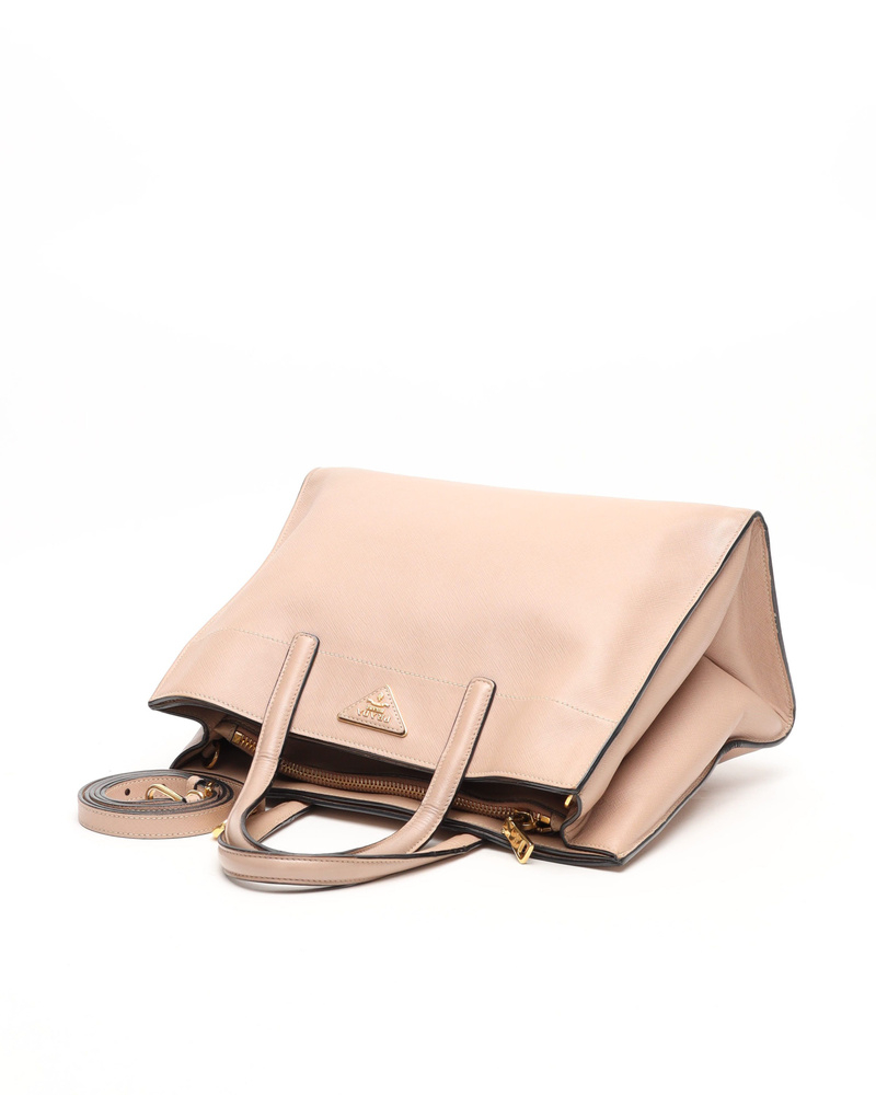 Prada Triple Pocket Saffiano Soft Bag