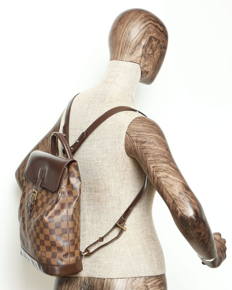 Louis Vuitton Damier Ebene Soho Backpack