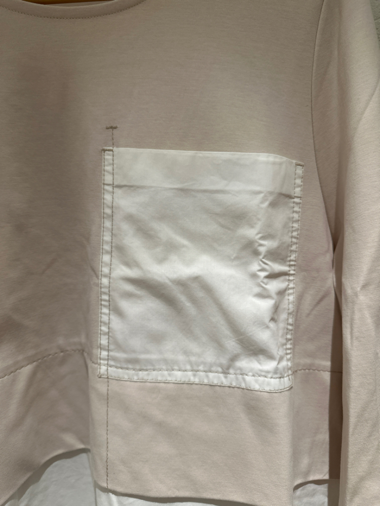 Cos Beige and white top