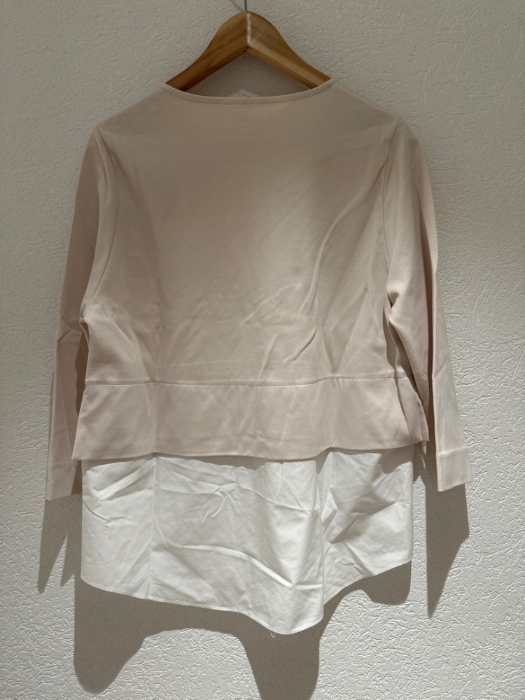 Cos Beige and white top