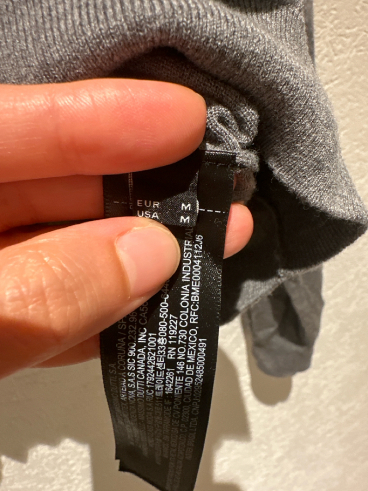 Massimo Dutti Top gris coton-soie