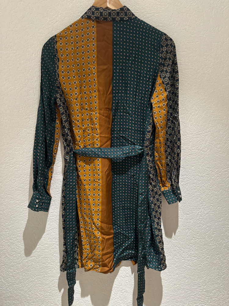 Claudie Pierlot Bedrucktes Hemdblusenkleid