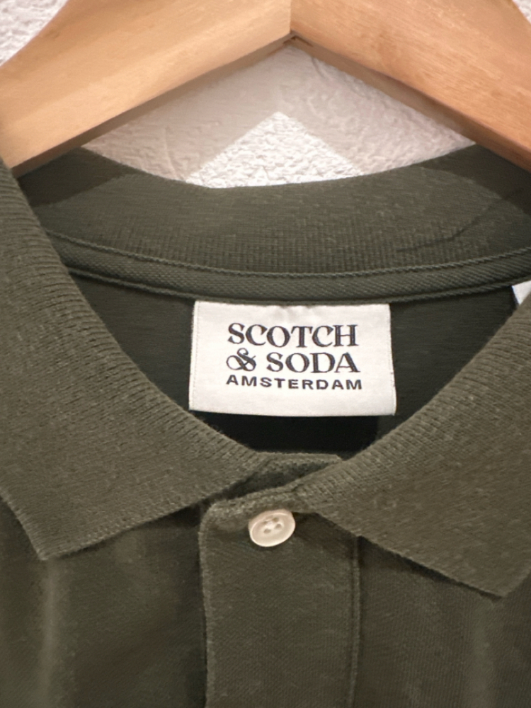 Scotch & Soda Grünes Poloshirt