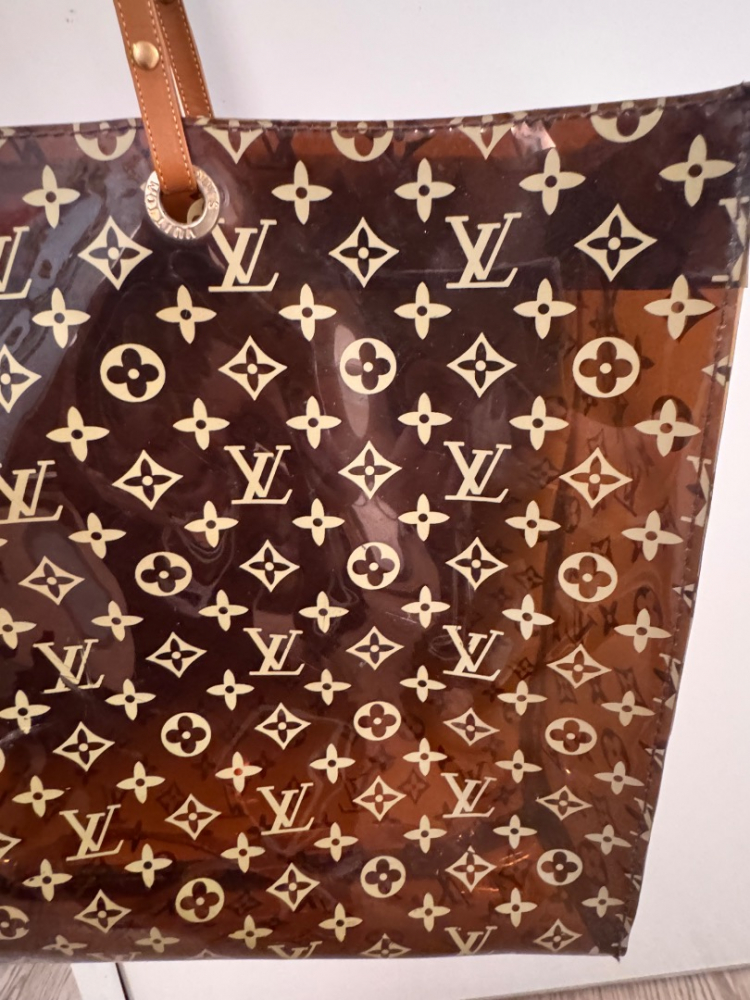 Louis Vuitton Clear Monogram Sac Cabas Cruise Ambre GM Tote Bag