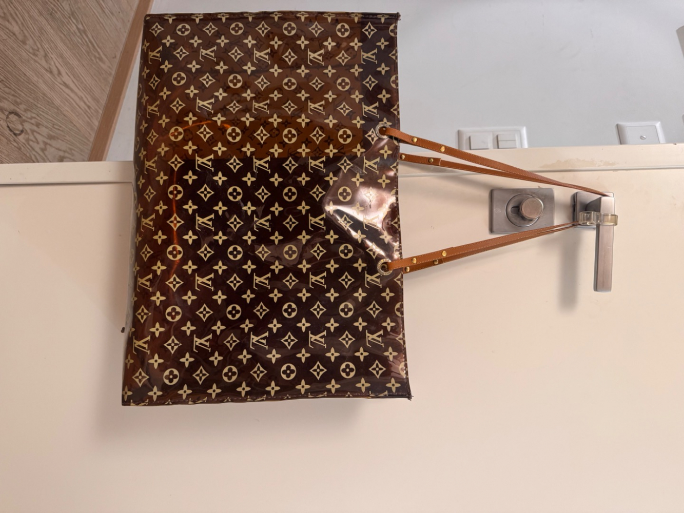 Louis Vuitton Clear Monogram Sac Cabas Cruise Ambre GM Tote Bag