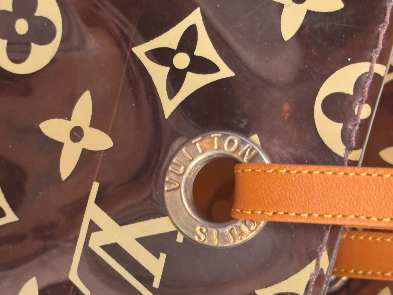 Louis Vuitton Clear Monogram Sac Cabas Cruise Ambre GM Tote Bag