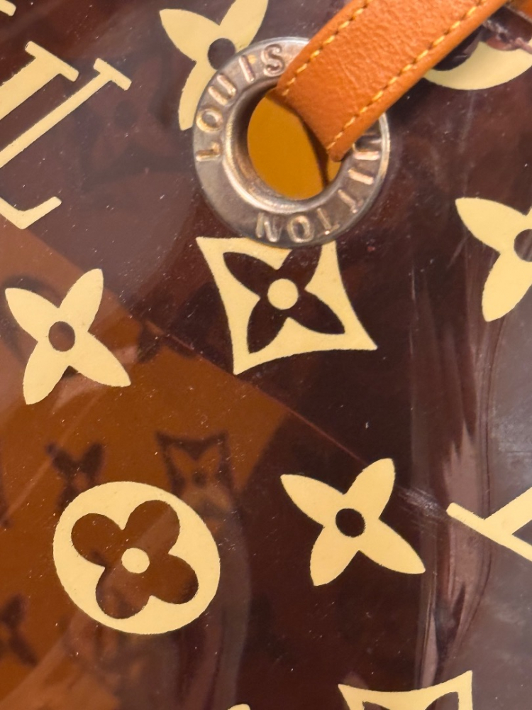 Louis Vuitton Clear Monogram Sac Cabas Cruise Ambre GM Tote Bag