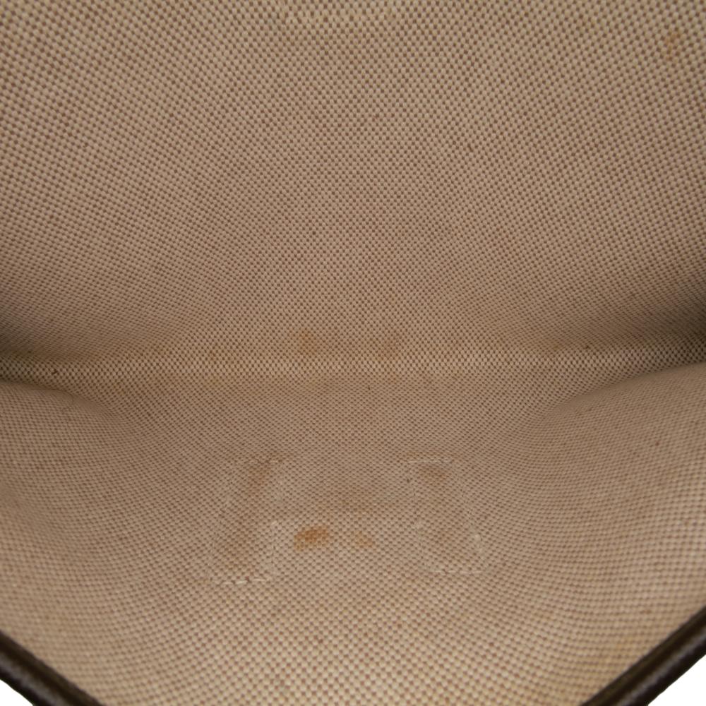 Hermès B Hermès Brown Dark Brown Calf Leather Epsom Jige PM France