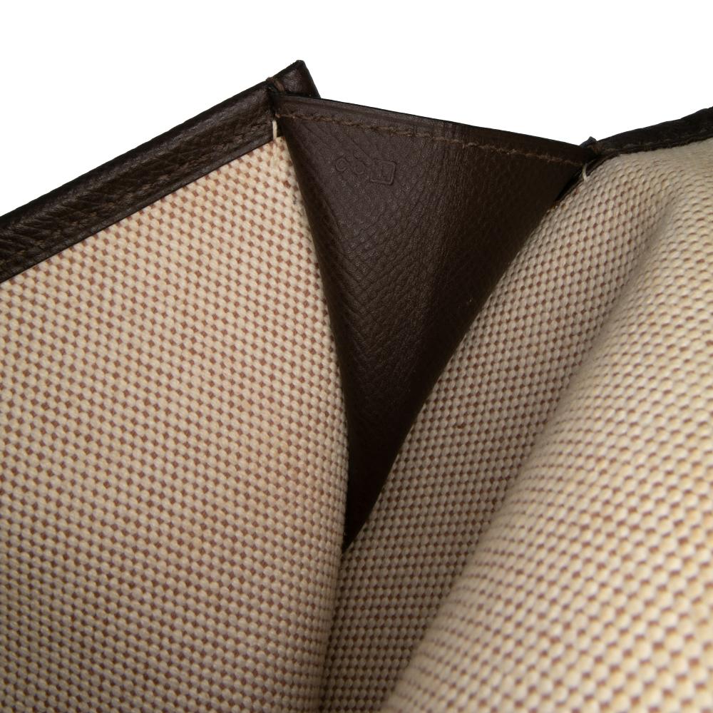 Hermès B Hermès Brown Dark Brown Calf Leather Epsom Jige PM France