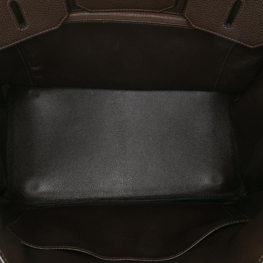 Hermès B Hermès Brown Dark Brown Calf Leather Togo Birkin Retourne 35 France