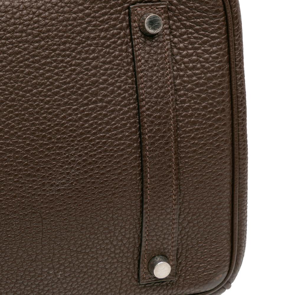 Hermès B Hermès Brown Dark Brown Calf Leather Togo Birkin Retourne 35 France