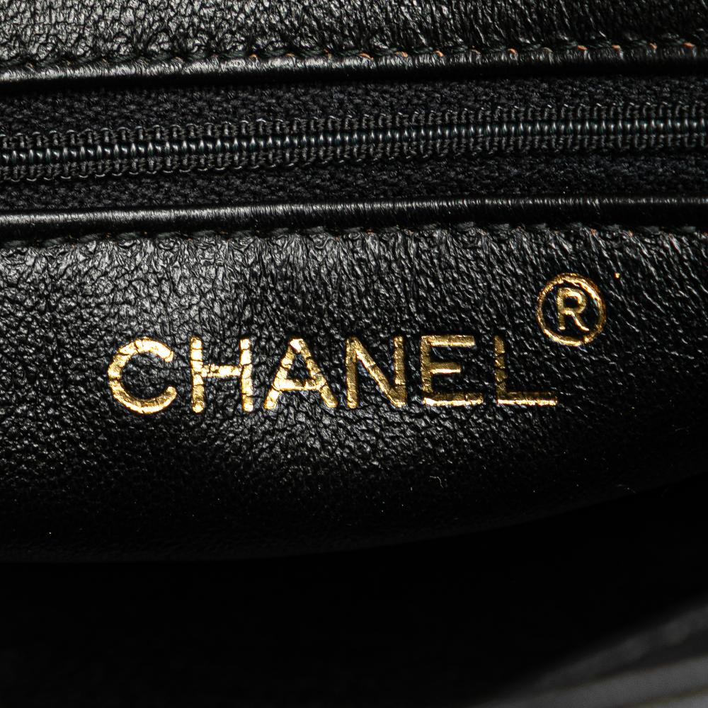 Chanel B Chanel Black Lambskin Leather Leather Mini Quilted Lambskin Chain Shoulder Bag Italy