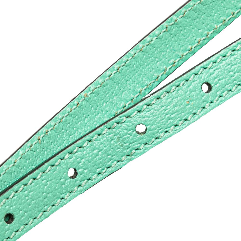 Gucci B Gucci Brown Beige with Green Mint Canvas Fabric Mini Jumbo GG Interlocking G Satchel Italy